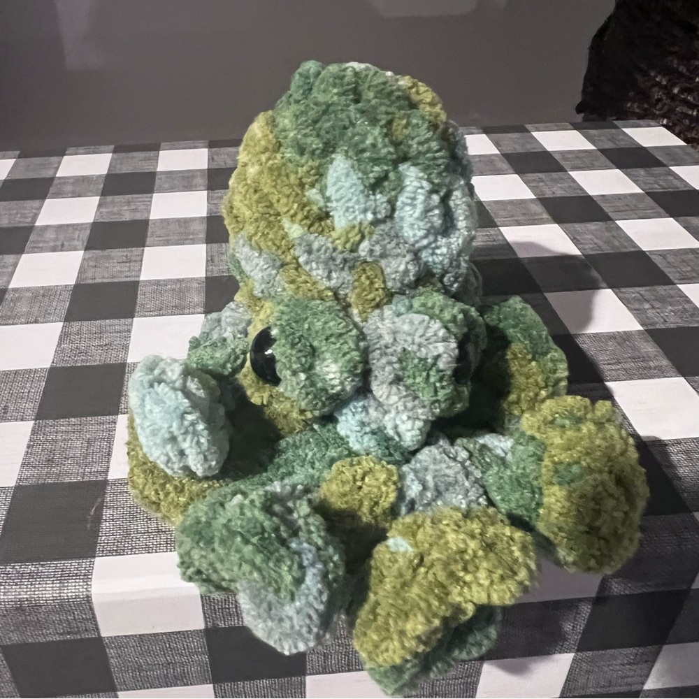 Crochet Amigurumi Multi-Colored Octopus Handmade by Petunias Plushie Patch, New
